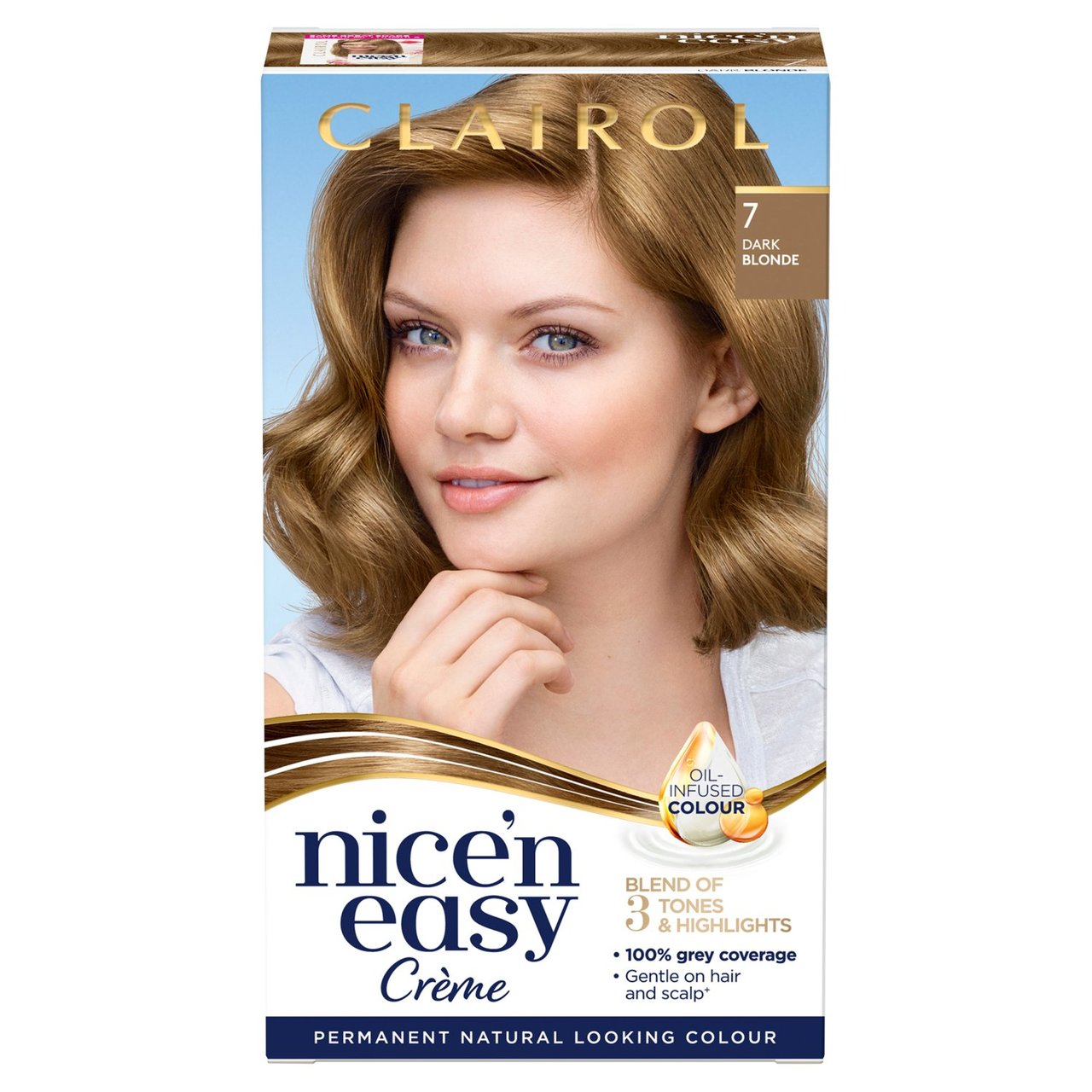 Clairol Nice'n Easy Hair Dye, 7 Dark Blonde