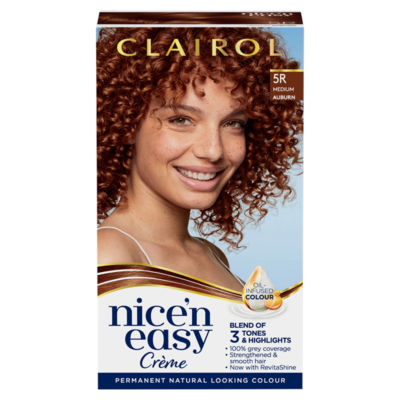 Clairol Nice'n Easy Creme Permanent Hair Dye 5R Medium Auburn