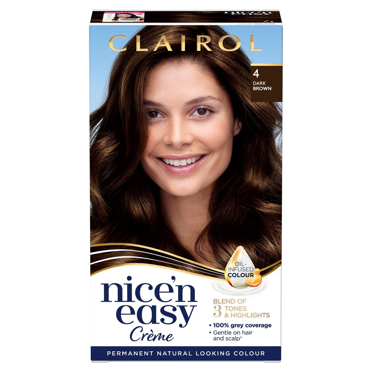 Nice 'N Easy Permanent Colour 120 Natural Dark Brown Hair Dye 