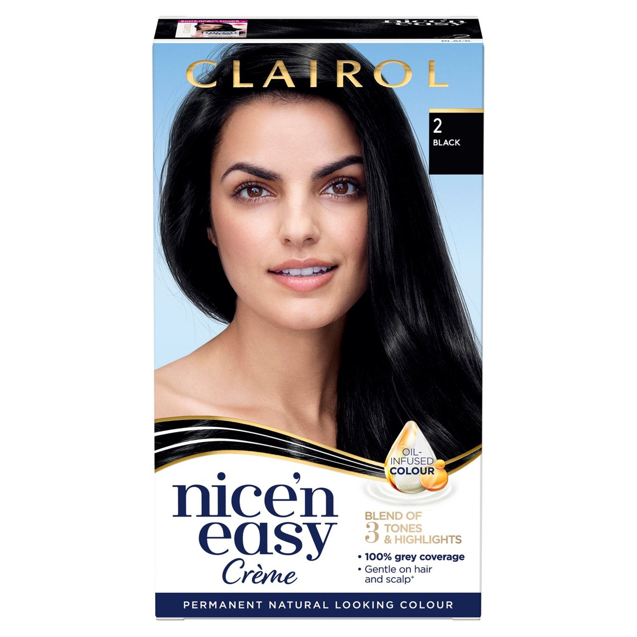 Clairol Nice'n Easy Hair Dye, 2 Black