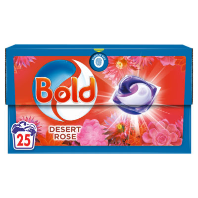 Bold All-in-1 PODS® Washing Liquid Capsules, 25 Washes, Desert Rose