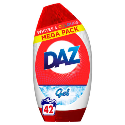 Daz Liquid Laundry Detergent Gel 1.47ML 42 Washes, Whites And Colours