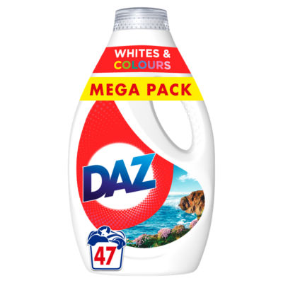 Daz Liquid Laundry Detergent  1.551ML 47 Washes, Whites & Colours