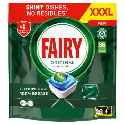 Fairy All in One Dishwasher Tablets Original, 86 Tablets