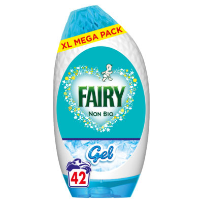 Fairy Non Bio Detergent Washing Gel,42 Washes 1.386 L, Sensitive skin