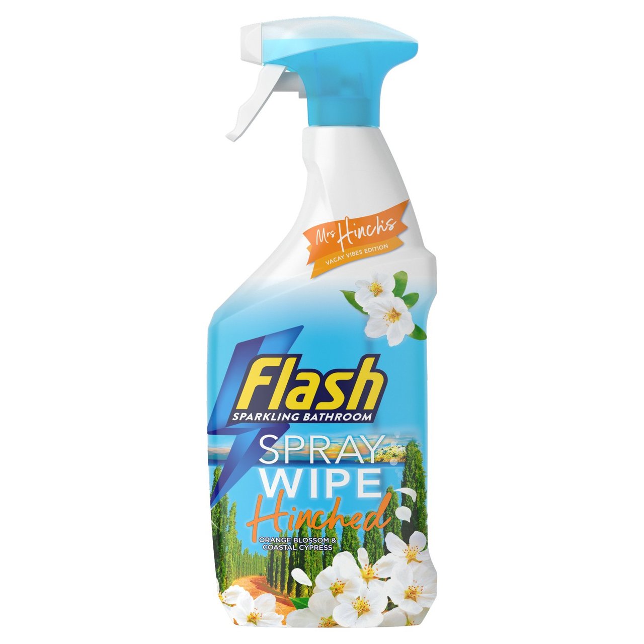 Flash Spray Wipe Hinched Mrs Hinch's Vacay Vibes Ltd Edition Orange Blossom & Coastal Cypress 800ml