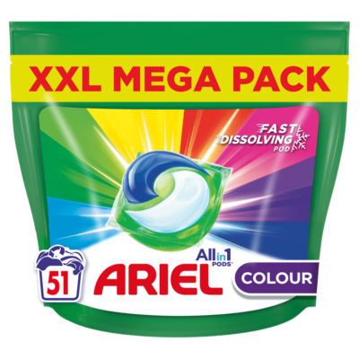 Ariel All-in-1 PODS®, Washing Liquid Capsules 51 Washes