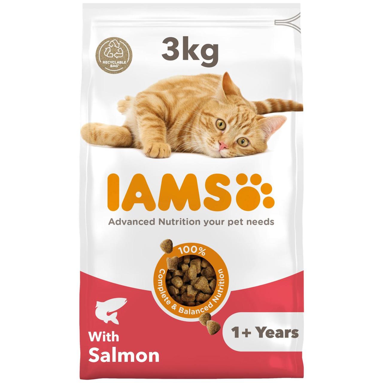 IAMS Adult Dry Cat Food Salmon