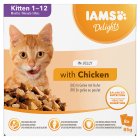 IAMS Delights with Chicken In Jelly Kitten 1-12 Months 8x85g