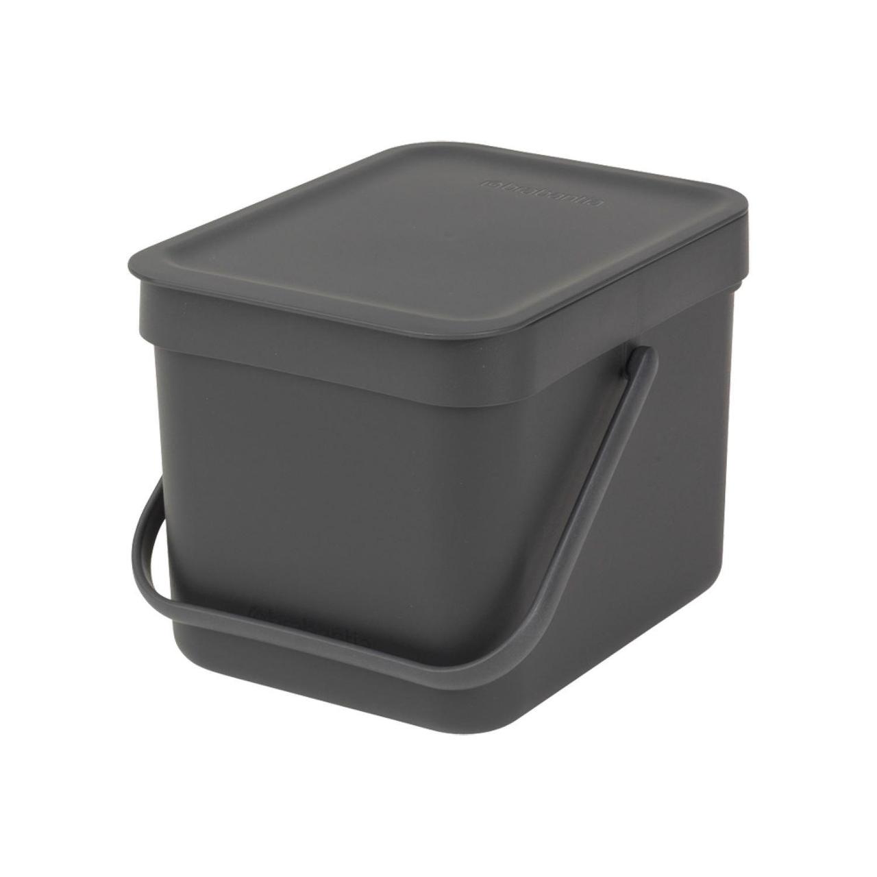 Brabantia 6 Litre Grey Sort & Go Waste Bin  