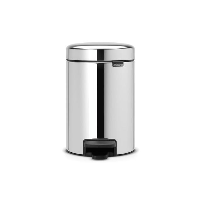 Brabantia Pedal Bin, Brilliant Steel 3L 