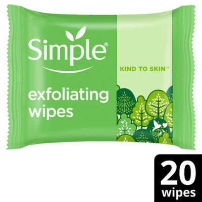 Simple Biodegradable Exfoliating Wipes