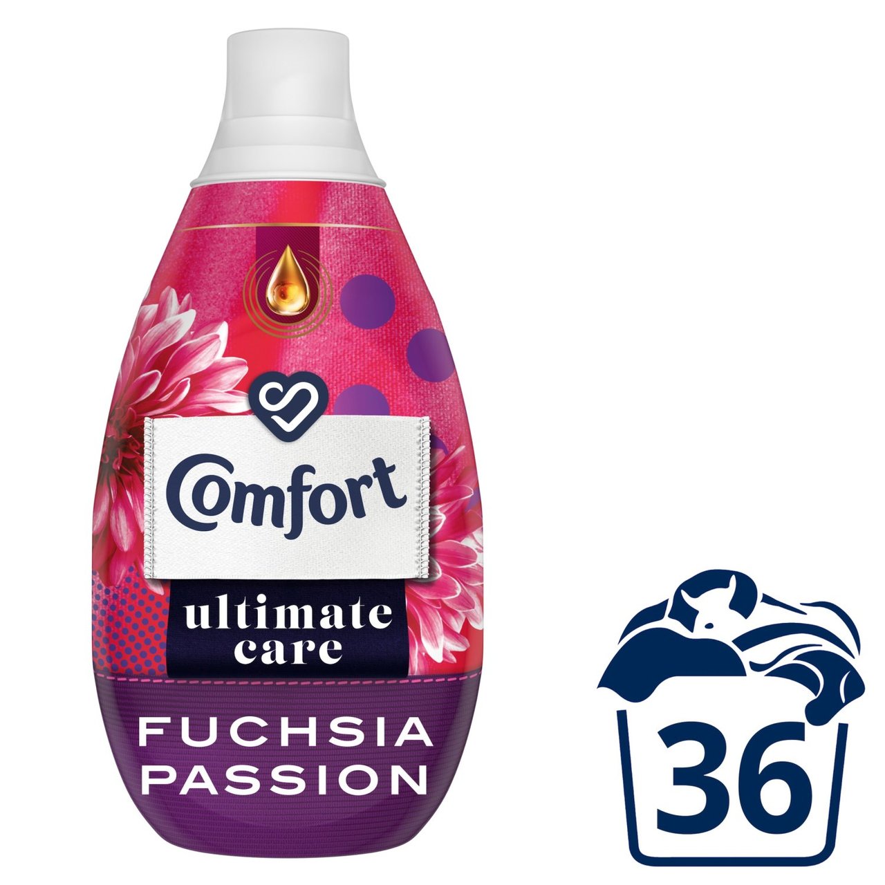 Comfort Ultra-Concentrated Fabric Conditioner Fuchsia Passion 36 Wash 