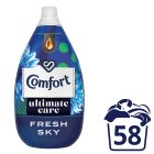 Comfort Ultimate Care Fabric Conditioner Fresh Sky 58 Washes 870ml