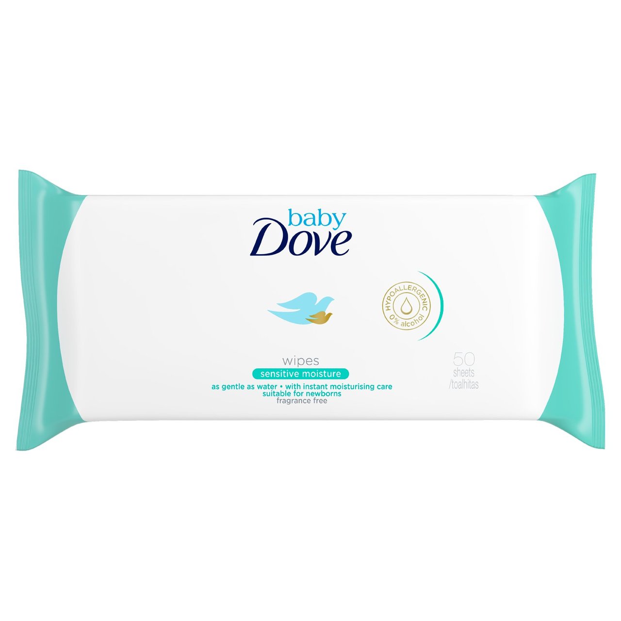 Baby Dove Sensitive Moisture Fragrance Free Wipes