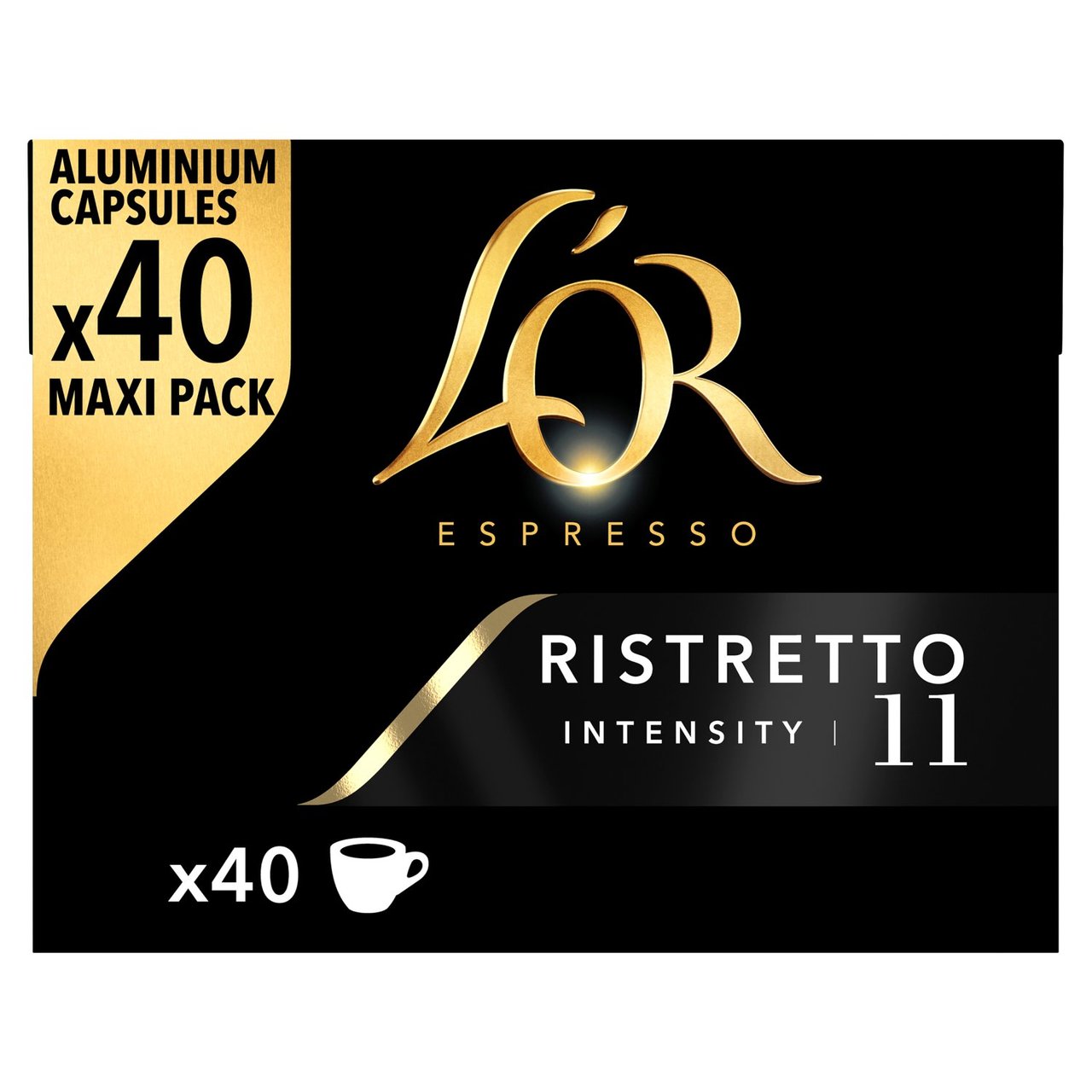 L'OR Espresso Ristretto 40 Coffee Pods Intensity 8 x 208g