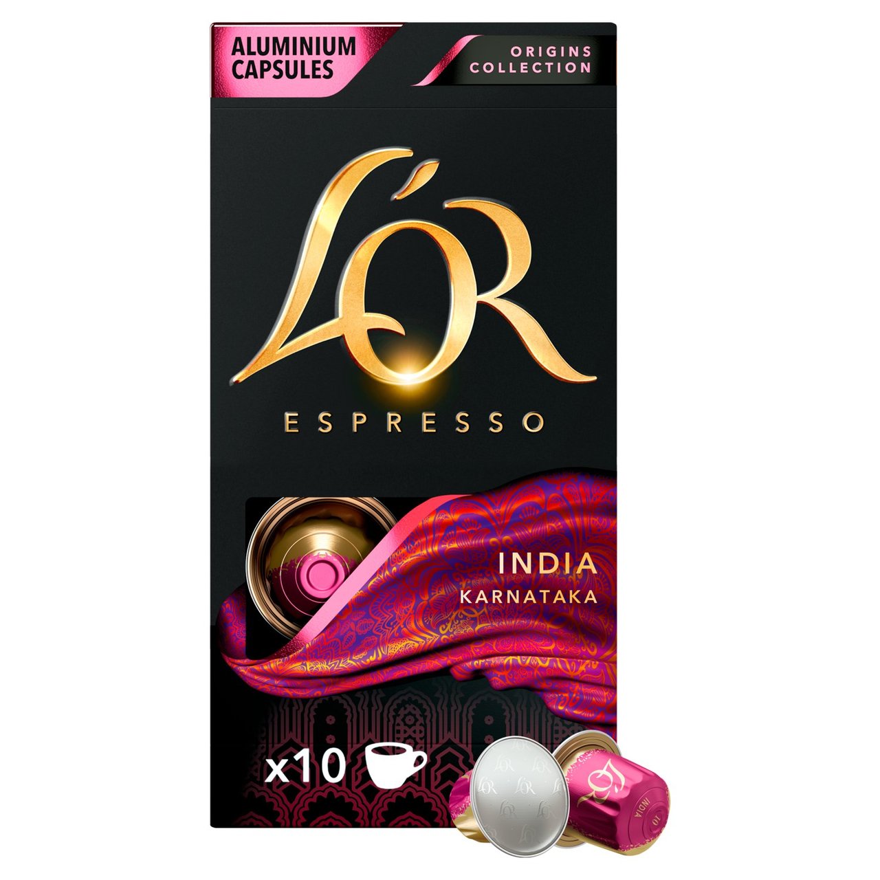 L'OR India Coffee Pods x10 Intensity 10