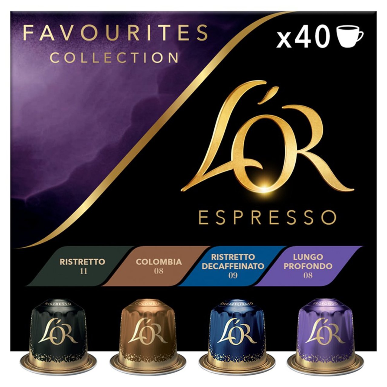 L'OR Favourites Assortment X40 Coffee Pods