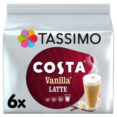 Tassimo Costa Vanilla Latte Coffee Pods