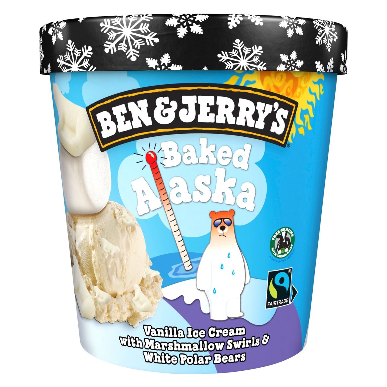 Ben & Jerry's Baked Alaska Vanilla Ice Cream Tub