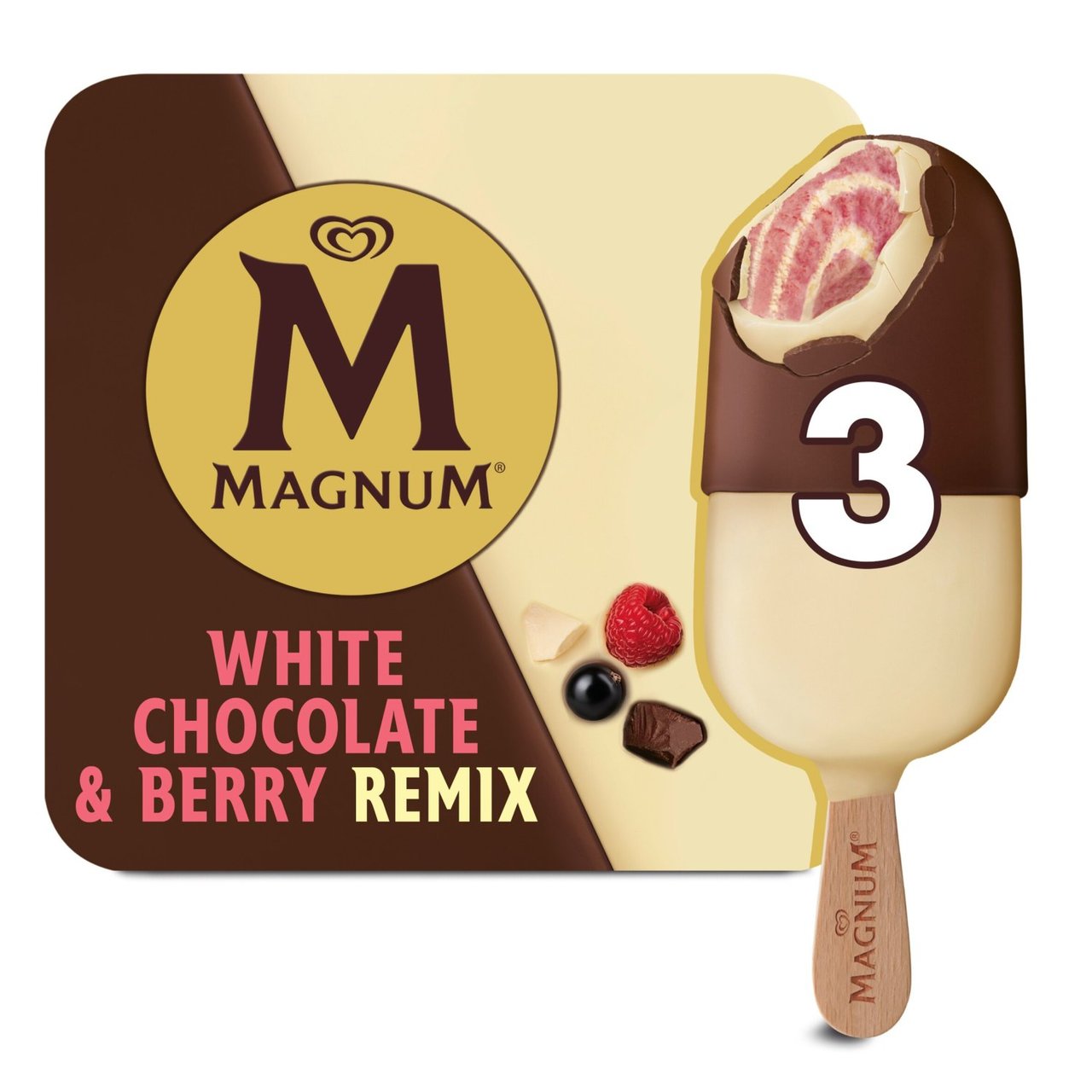 Magnum Remix White Chocolate & Berry Ice Cream Lollies