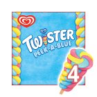 Wall's Twister Peek A Blue Strawberry-Lemon Apple-Blueberry Flavoured Fruit Ice Lollies 4x70ml