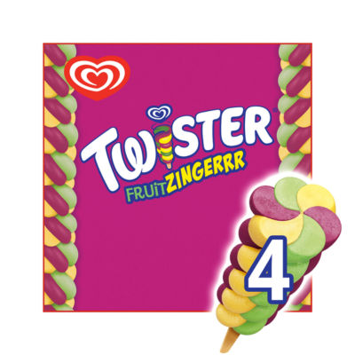 Wall's Twister Fruit Zingerrr Ice Lollies 