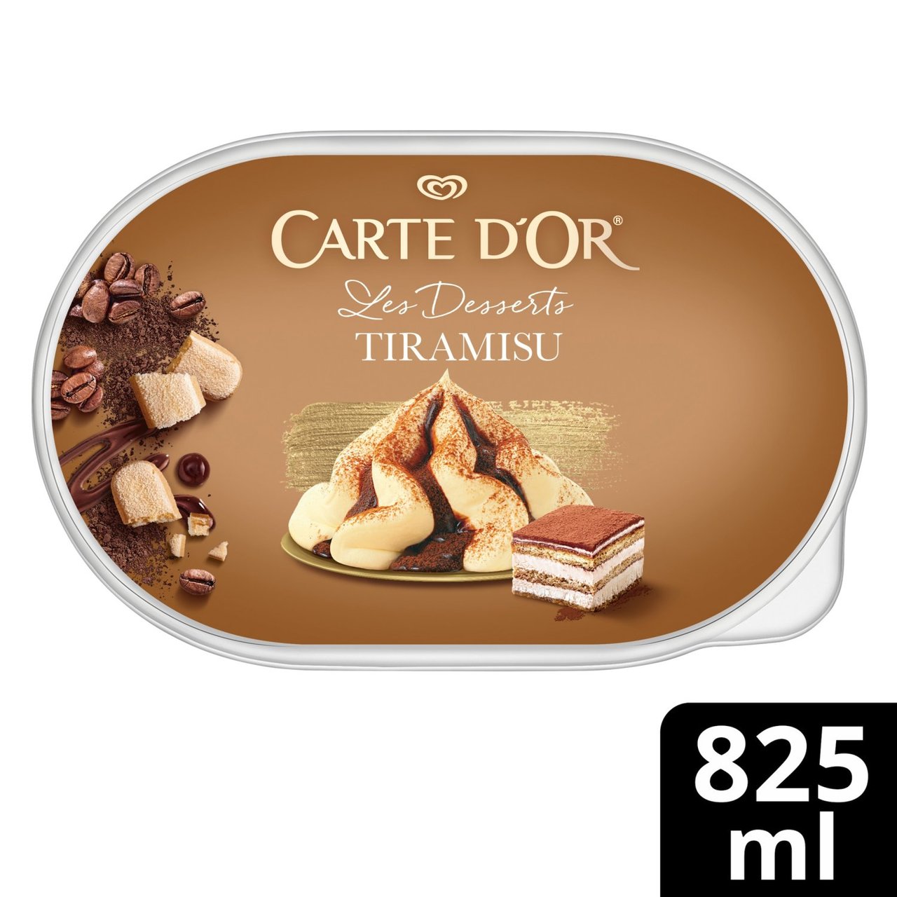 Carte D'Or Tiramisu Ice Cream Dessert Tub 825ml