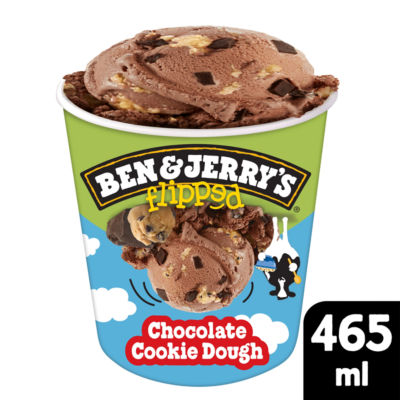 Ben & Jerry's Flipped Ice Cream Tub Chocolate Cookie Dough 465ml