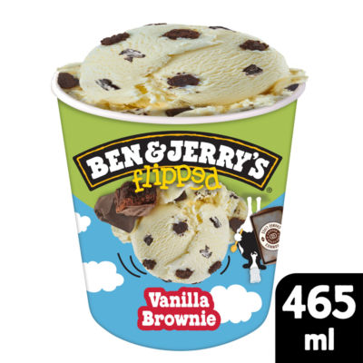 Ben & Jerry's Flipped Ice Cream Tub Vanilla Brownie 465 ML