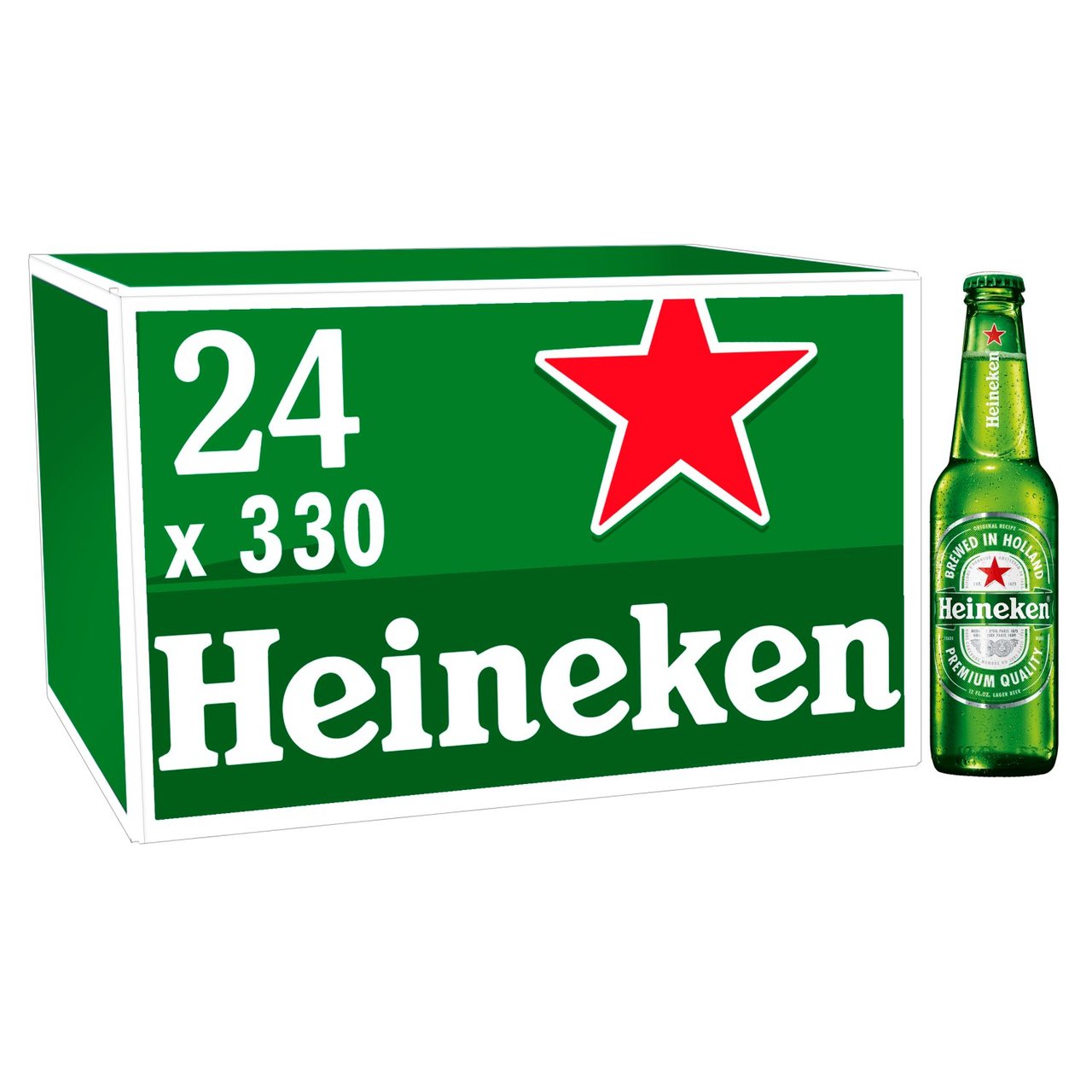 Heineken Lager Beer Bottles