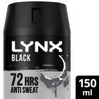 Lynx Black Antiperspirant Deodorant for Men 150ml