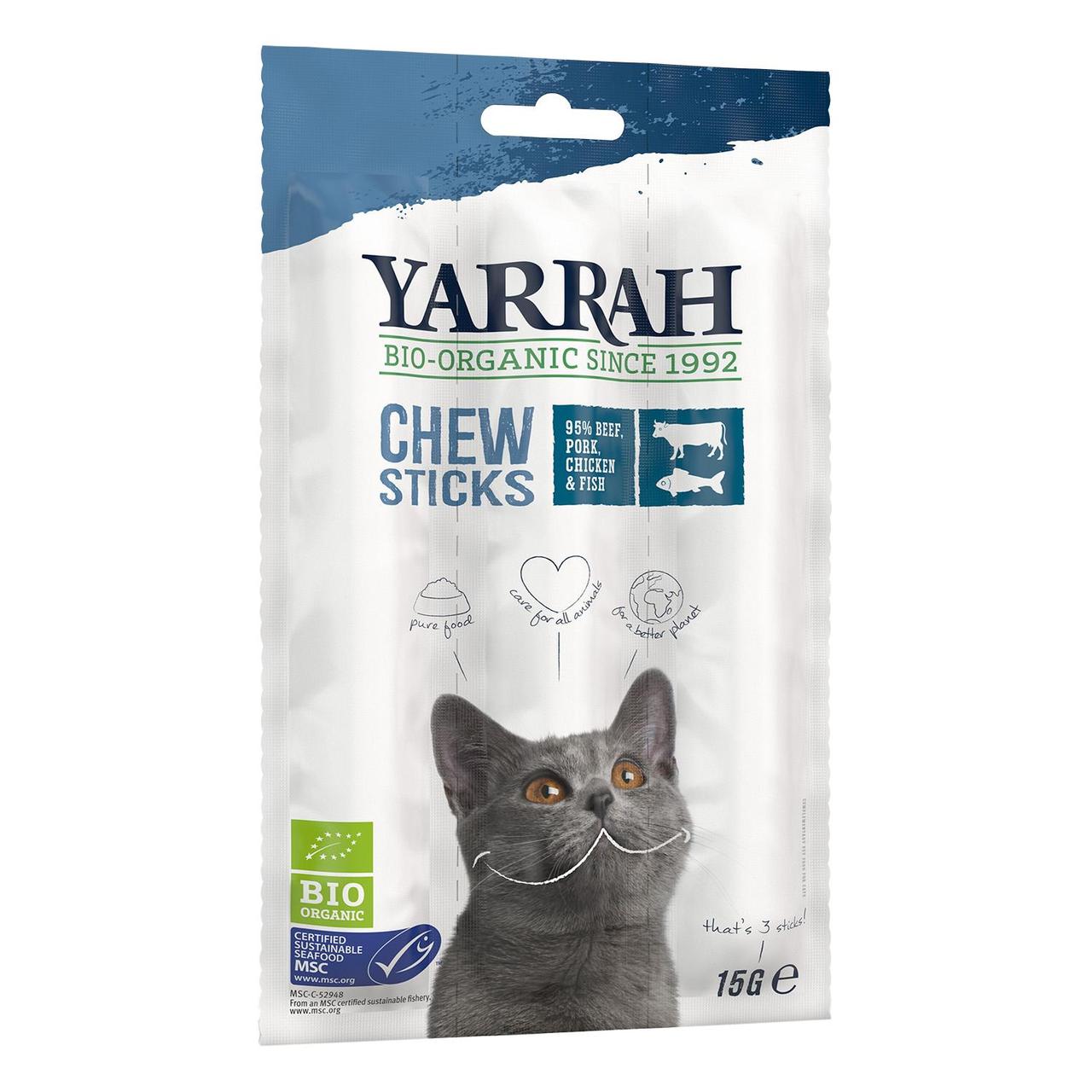 Yarrah Organic Chewsticks for Cats