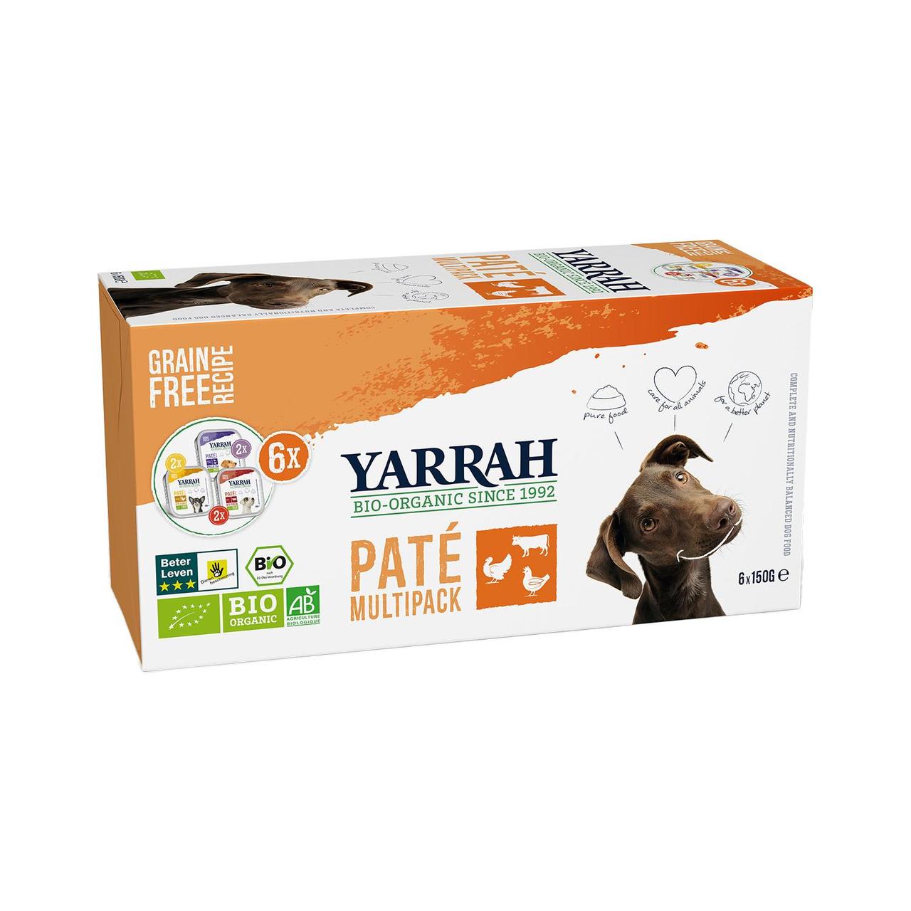 Yarrah Organic Grain-Free Pate Multipack for Dogs