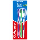 Colgate Extra Clean Toothbrushes 3 per pack