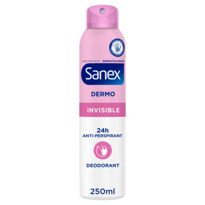 Sanex Dermo Invisible Antiperspirant Deodorant Spray  250ml