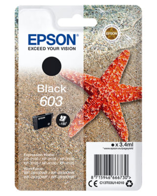 Epson 603 Black Ink Cartridge (Starfish)