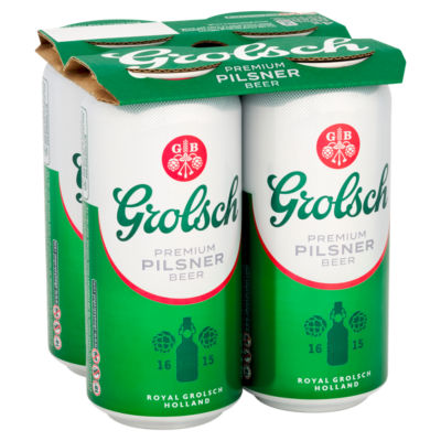 Grolsch Premium Pilsner Beer 4 x 440ml