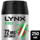 Lynx Antiperspirant Deodorant Spray XXL Africa 250 ml