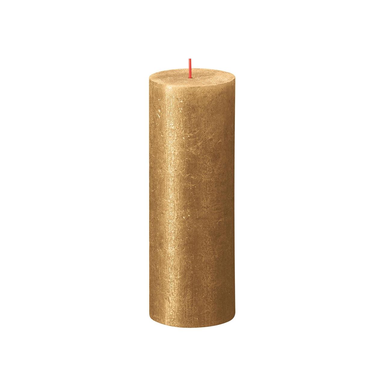 Bolsius Metallic Gold Shimmer Rustic Candle  190 x 68