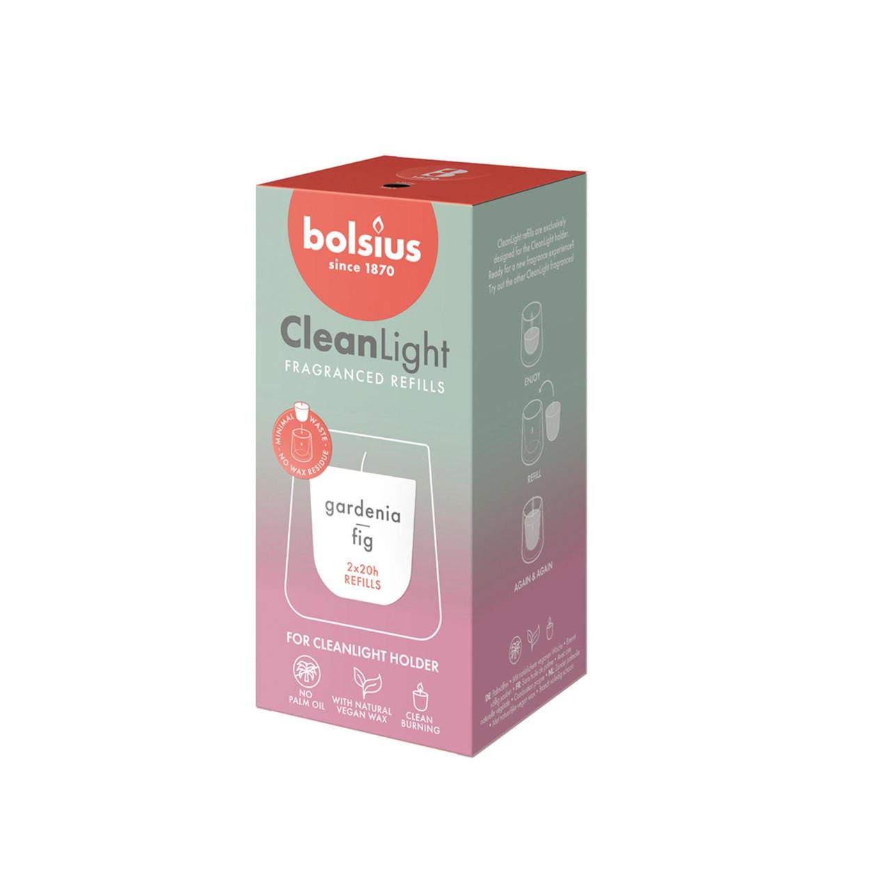 Bolsius Cleanlight Refil - Gardenia & Fig