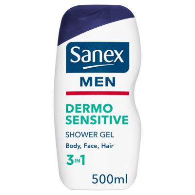 Sanex Men Sensitive Skin Body & Face Shower Gel