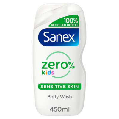 Sanex Zero% Hypoallergenic Kids Head to Toe Bath & Shower Gel 450ml