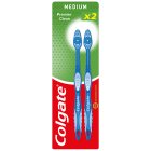 Colgate Premier Clean Medium Toothbrush Pack x2