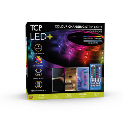 TCP Colour Changing Tape Light - 3 Metres