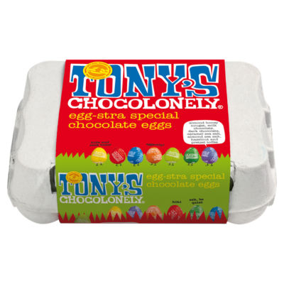 Tonys Chocolonely Fairtrade Egg-Stra Special Chocolate Eggs