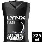 Lynx Black Shower Gel Body Wash for Men 225ml