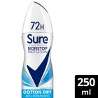 Sure Women Cotton Dry 72h Nonstop Protection Antiperspirant Deodorant 250ml