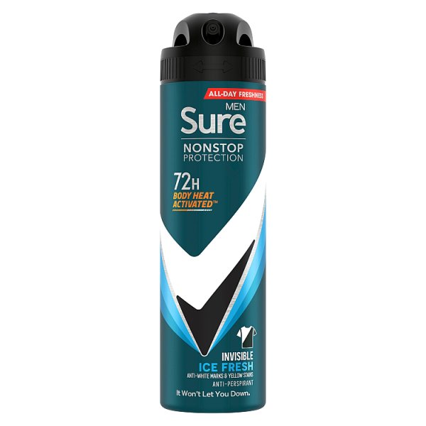 Sure Men 72hr Nonstop Protection Invisible Ice Antiperspirant Deodorant