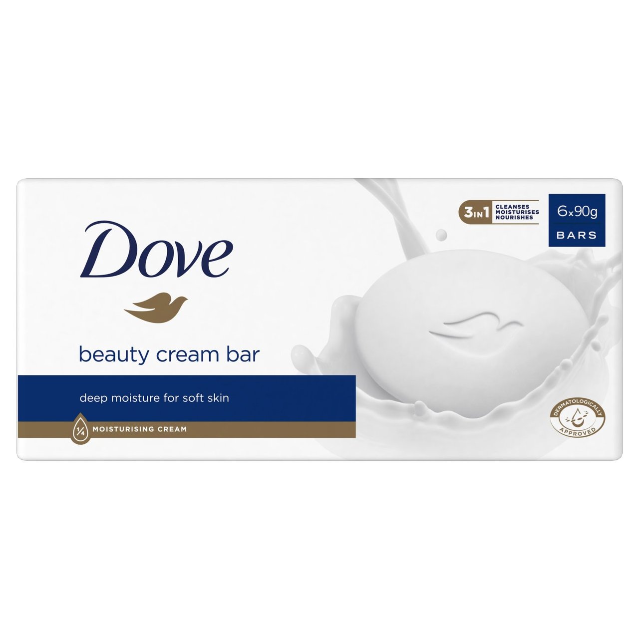 Dove Beauty Cream Soap Bars 6 x 90g